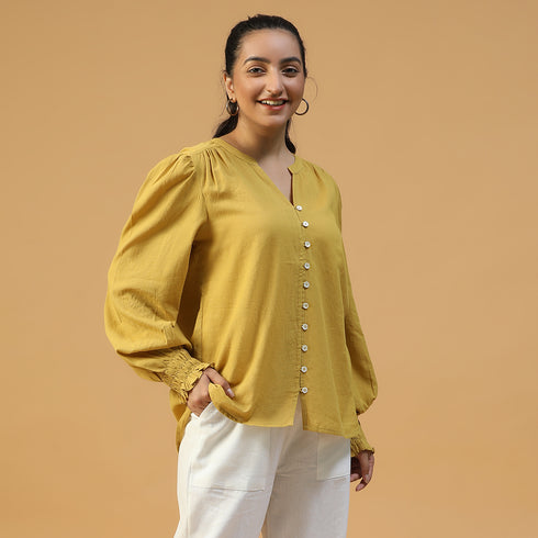 Organic Handwoven cotton Top